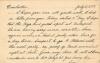 July 5/7/18.
Dear mother. 
I hope you are all quite well, I had a letter from you today dated 21st May. I hope that the boys had good sport at Bellaport. We are having very nice weather here again now, we had it pretty rotten here for a long time. I expect to go to Holland with the next party my proof of Rank arrived all right at last. Give my love to all at Home &amp; remember me to Mrs Arkey Mr your loving Son
Tom