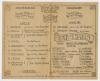 Program for "Roll on Blighty", Rennbahn Prisoner of War Camp, 1918