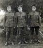 William Stanley Lane, Walter Ross Lane, and Robert Wallace Lane, Petawawa, 1916.