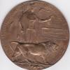 Memorial Plaque Medallion, P.O.W. Pte. Ralph Clement Gale, WWI