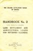 Handbook #2
The Soldier Settlement
Board of Canada
1919
Cover