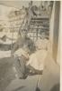 Couple with dog, Mürren P.O.W. Camp, Switzerland, 1916-1917, WWI