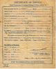 Certificate of Service
November 23, 1915 - 
February 11, 1918