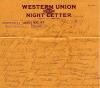 "Western Union Night Letter"
April 24, 1917