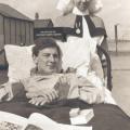 George Broome and nurse, 1917.