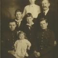 Bertha and Eldon Grant with their four sons - Harry, Lorne, Stanley, and Earle - and their daughter Verna, 1917.