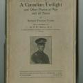 Cover of Freeman's book of poems, A Canadian Twilight