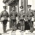 Walter Fick, second from right, 1916.