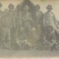 Group photo Canadian soldiers by tent, Africa, WWI, Pte. Harold Dean Collection, B.E.F.