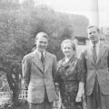 Jack Gray standing with his mother Wilhelmina and brother Hampton Gray; 1940.