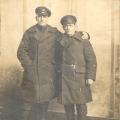 Sgt. Major J.C. Mackie (on right)
Q.M. Sgt. William Henderson (on left)
Taken while on leave in Germany
March 29th, 1919
Front