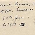 1916 Back
Len, Feurt, Peener, Chuck, Jack, WJM, Laurence &amp; J.D. McNabb at 84th Ave c. 1916