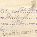 Railway Ticket - Front