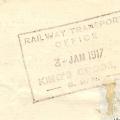 Railway Ticket - Back