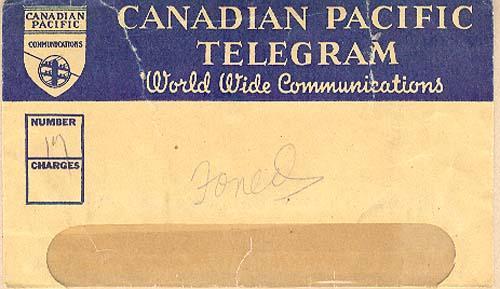 Envelope, January 13, 1943
