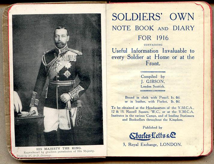 1916 Wilson diary, title page.