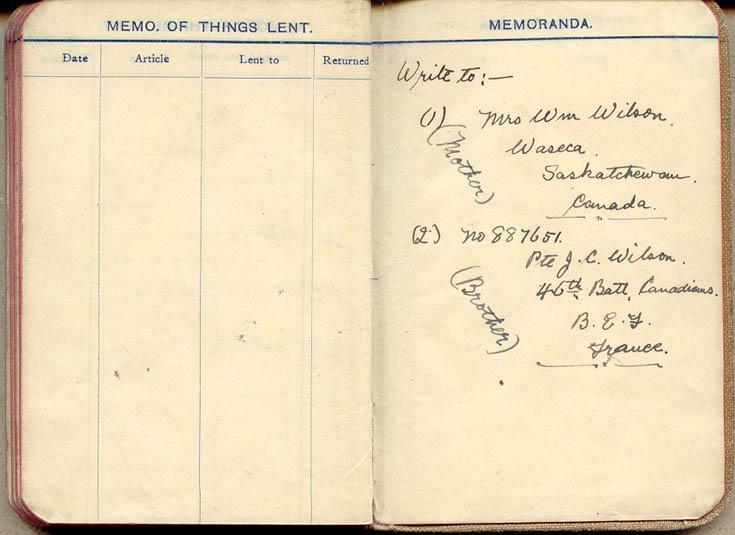 1917 Wilson diary, memoranda.2