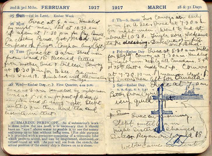 26 February 1917 Wilson diary.
