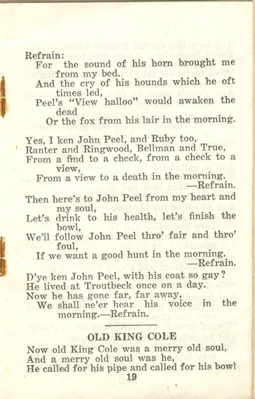 Winnipeg Rifles Songbook, nd, page 19