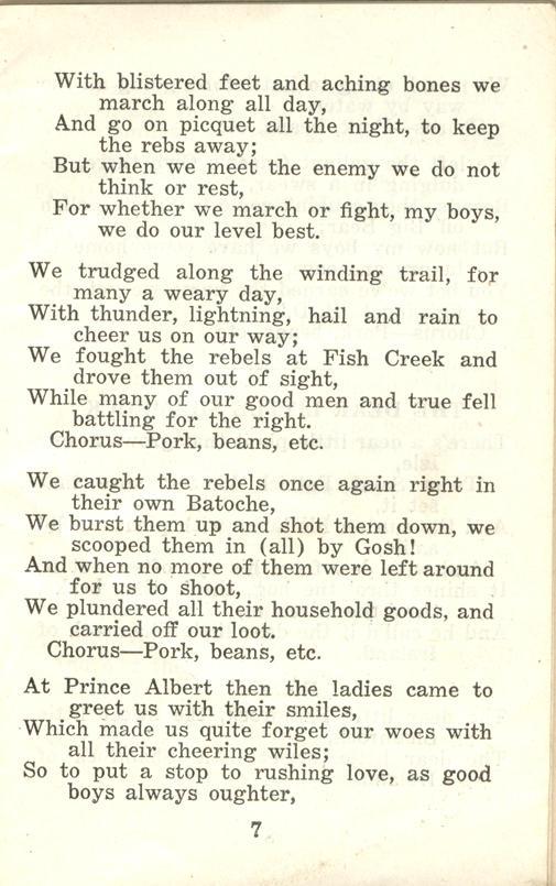 Winnipeg Rifles Songbook page 7