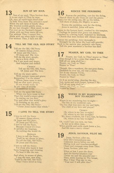 #3 Hymn Sheet