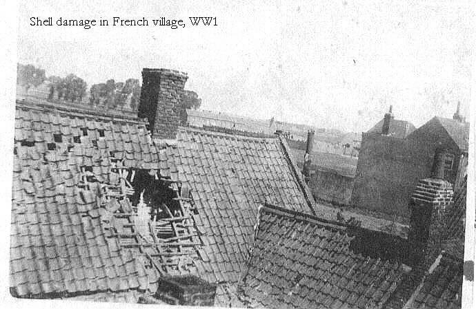 Shell Damage in French Village
