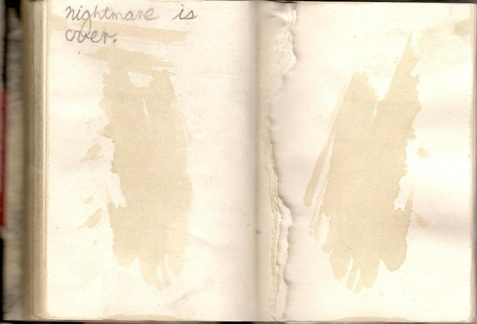 Diary, last page.
