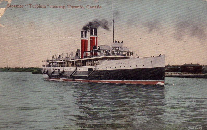 Postcard, Turbinia, 1913, front.