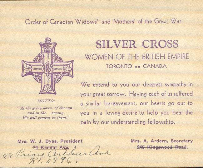 Silver Cross Card
