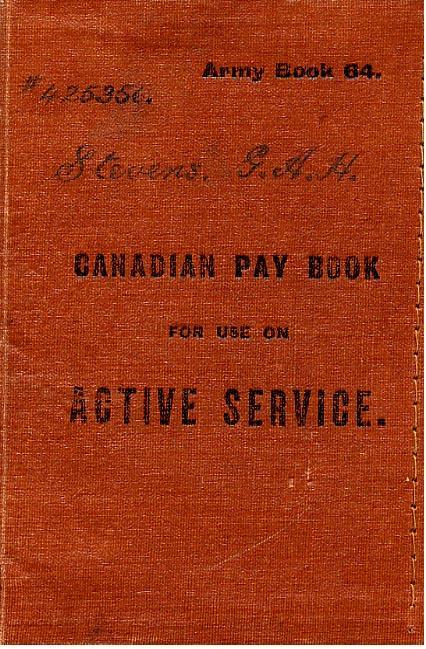 Pay book, cover