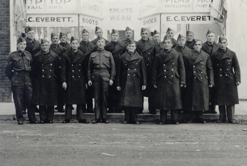 Malcolm Theodore Taylor, first row, second from left, WWII, nd.