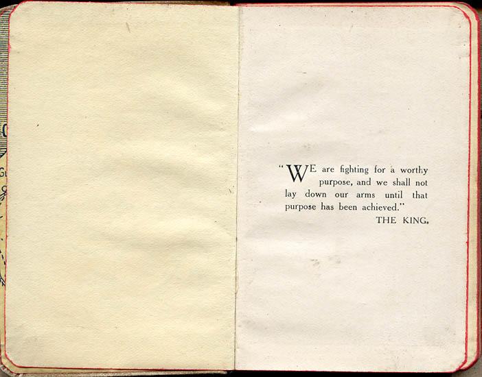 1916 Wilson diary, forward.