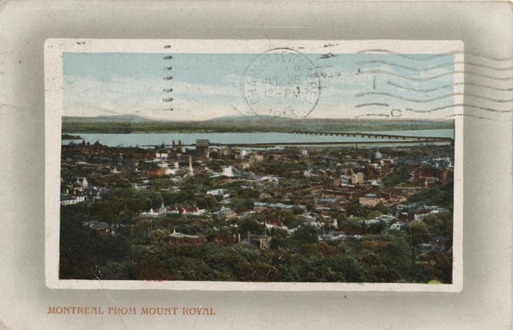 Postcard 1, July 26, 1913, front.