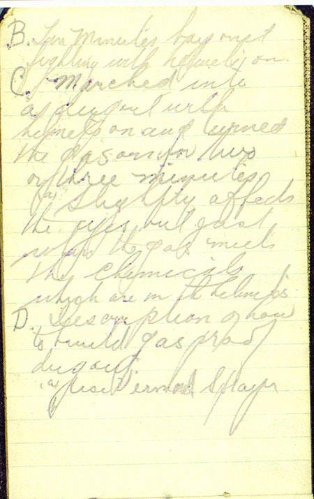 Notebook, August 31st 1915 Page 2