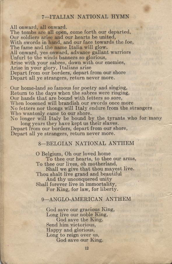 William Daniel Boon. Canadian Soldiers Songbook. Page 12.