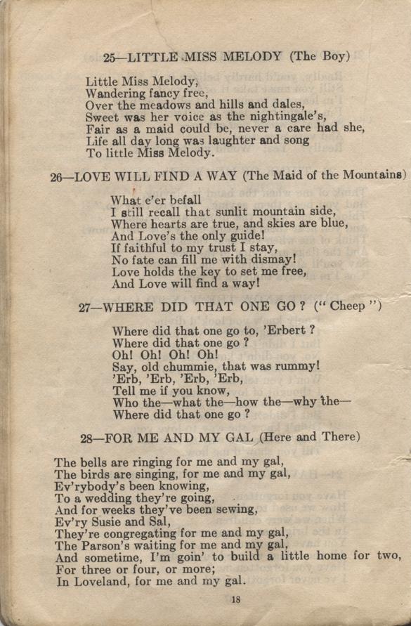 William Daniel Boon. Canadian Soldiers Songbook. Page 18.