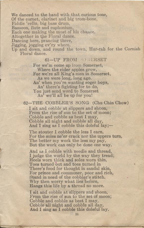 William Daniel Boon. Canadian Soldiers Songbook. Page 31.
