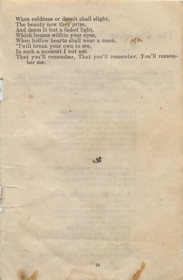 William Daniel Boon. Canadian Soldiers Songbook. Page 39.