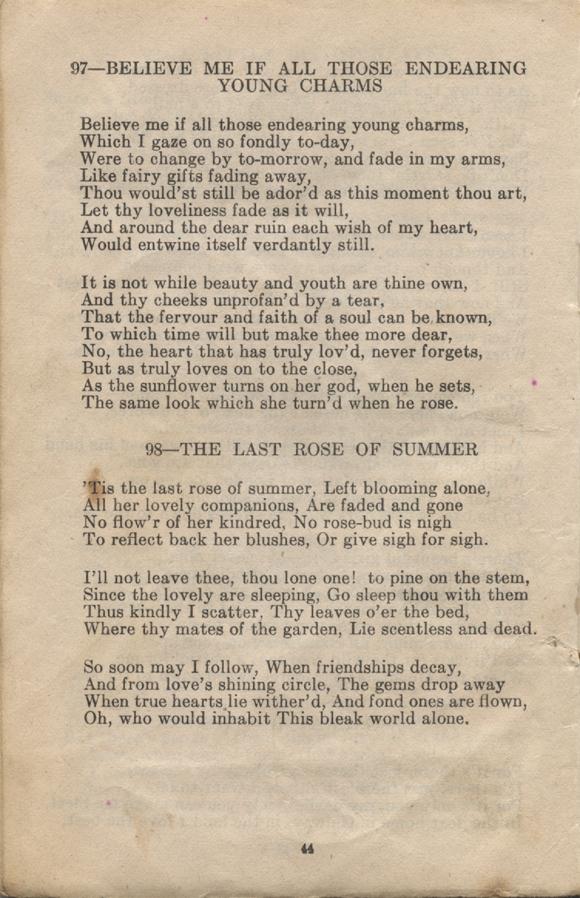 William Daniel Boon. Canadian Soldiers Songbook. Page 44.