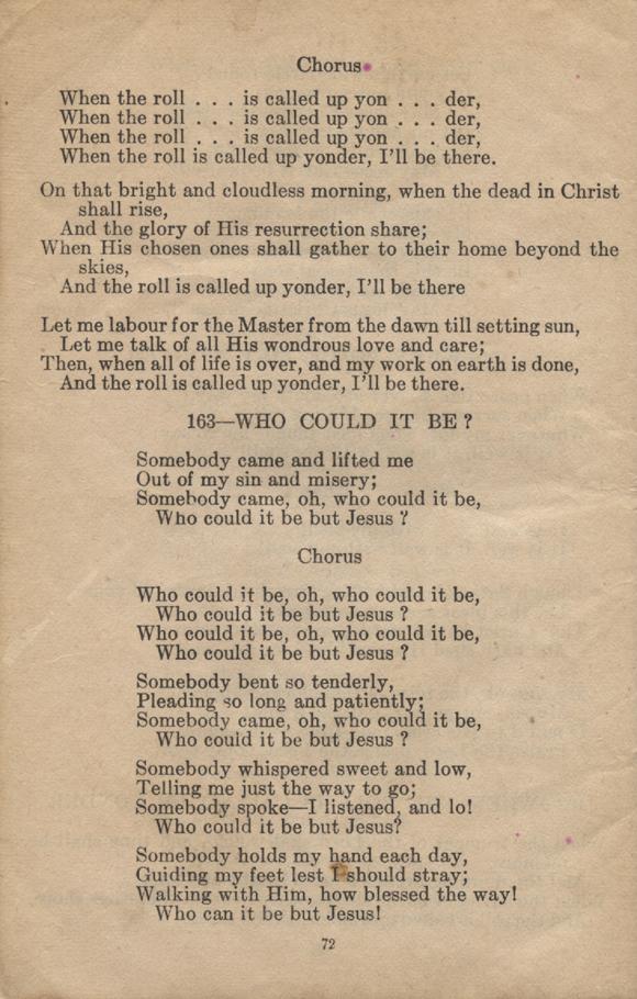 William Daniel Boon. Canadian Soldiers Songbook. Page 72.