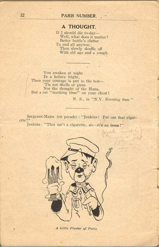 Paris Number
"O-PIP" Booklet
Published Monthly by
58th Battery C.F.A
Page 22