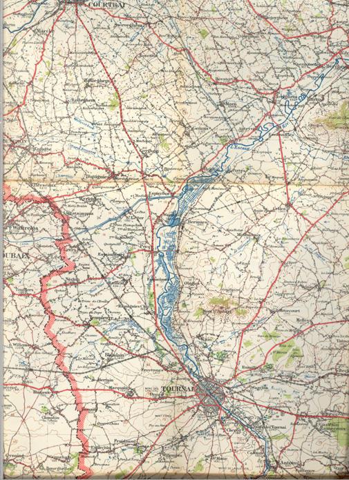 Map of Tournai Belgium
July 1912
Middle Right #2