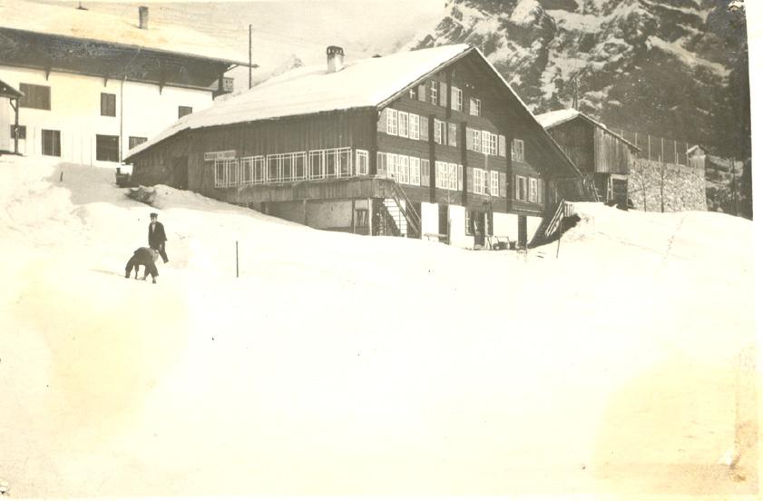 WWI P.O.W. camp at Mürren, Switzerland, 1916/1917