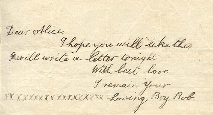 Little "letter" 
To Alice from
Bob
