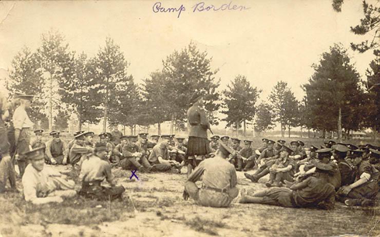 Photo
Camp Borden, Canada,
Robert is marked on Photo
ca 1915