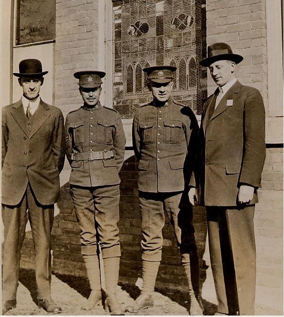 Enlisting - Robert Shortreed on the far left