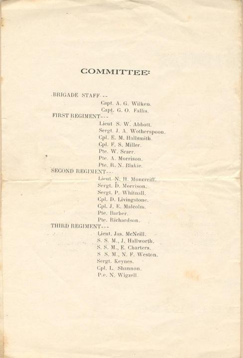 December 22, 1915, Concert Programme, inside