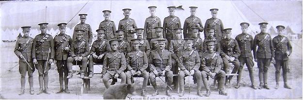 11th Canadian Mounted Rifles Regimental Photo, Vernon, B.C., 1915