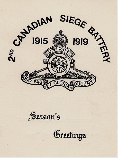 Christmas Card 1918