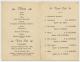 Menu for theatre production “Roll on Blighty” P.O.W. Camp Münster-Rennbahn Feb 7 1918 WWI